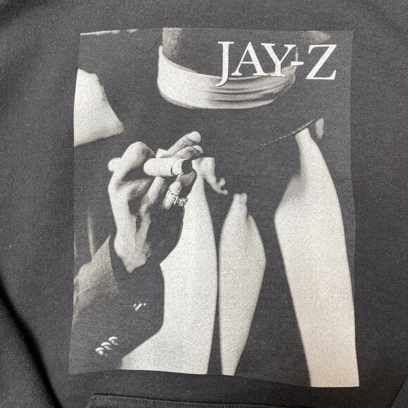 JAY Z Reasonable Doubt Hoodie Size Small Logo Graphic Black White HTF - Picture 2 of 7